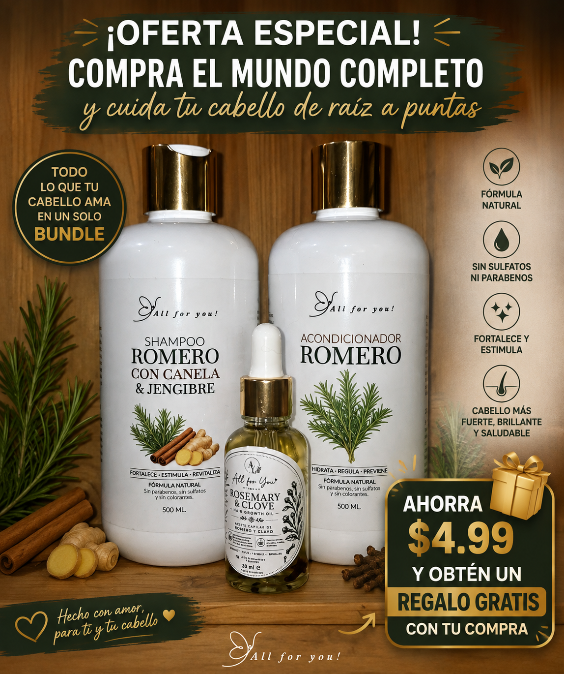 Rosemary Hair Growth Bundle